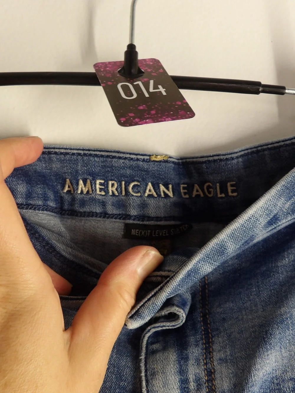 American Eagle Outfitters Ripped Blue Denim Cutoff Shorts